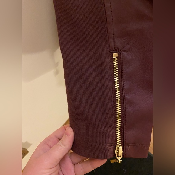 Ellen Tracy Faux Leather Burgundy Jacket - Picture 5 of 5